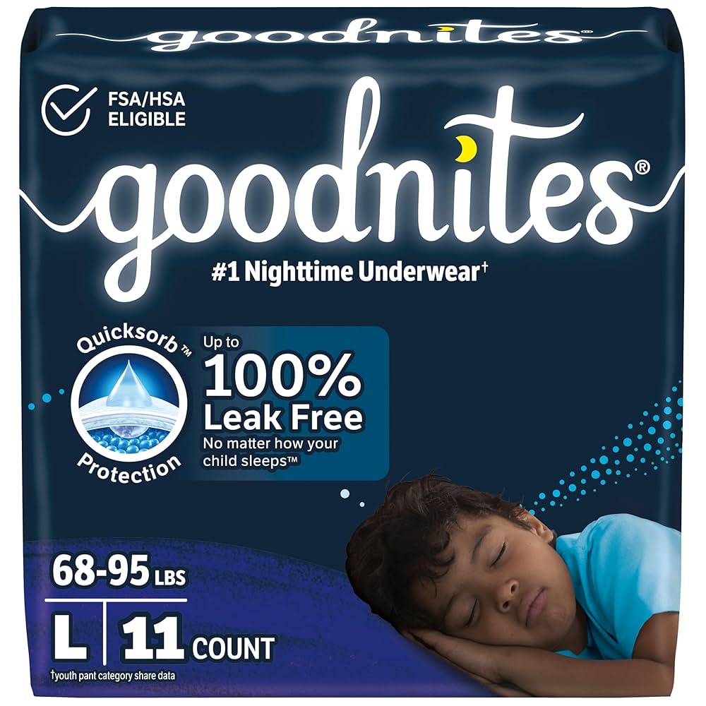 goodnites男の子用 XL12枚入 Amazon | Goodnites Nighttime Bedwetting Underwear, Boys' L